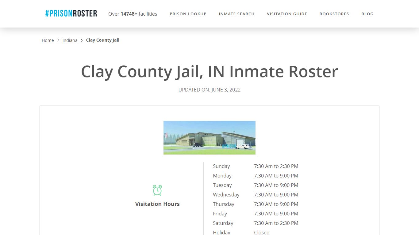 Clay County Jail, IN Inmate Roster - Prisonroster